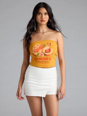 Casually Cool High-Rise Denim Skort