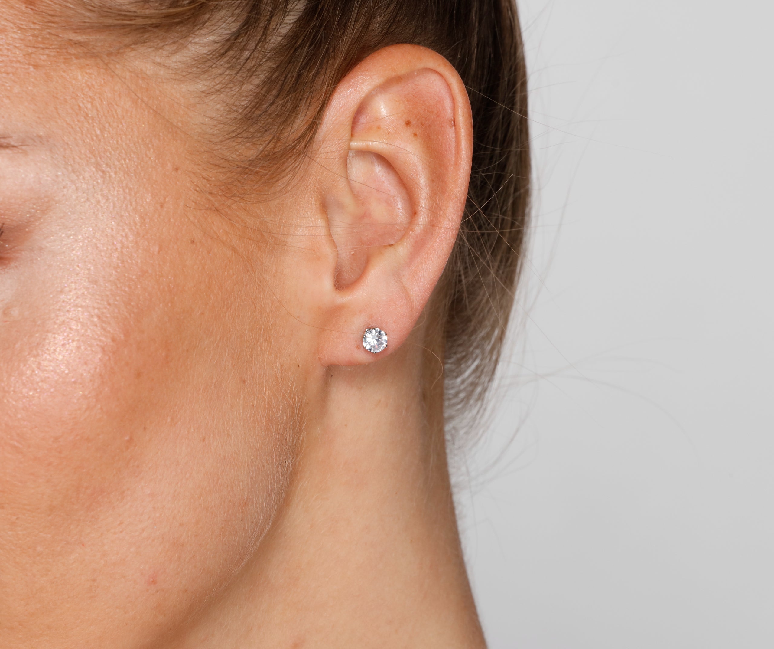 Rhinestone Leaf-Detailed Crawler And Stud Set - Image 3