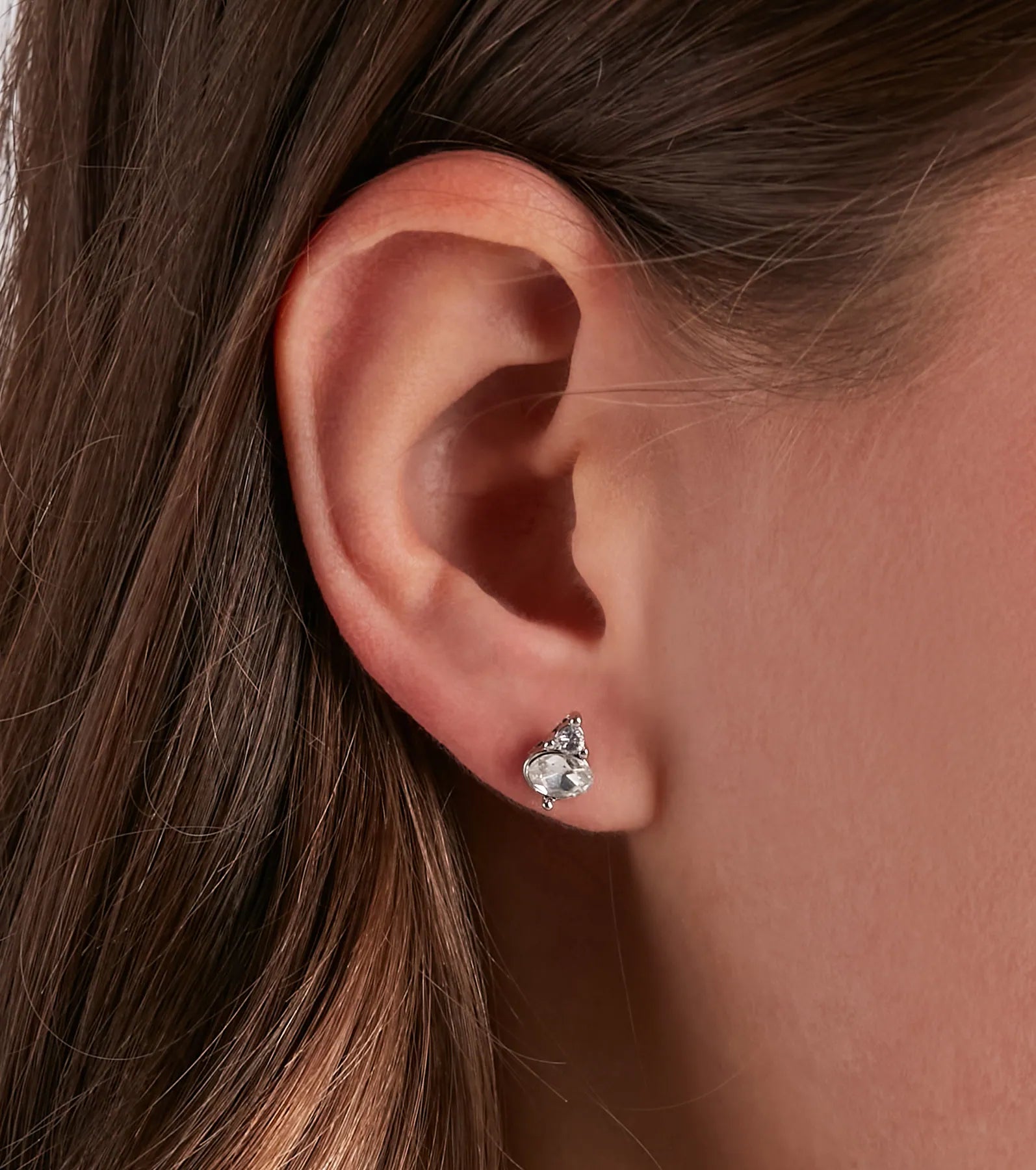 Chic Shine Rhinestone Stud And Duster Earrings Set - Image 15