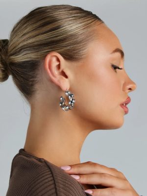 Twist Of Desire Hoop Earrings