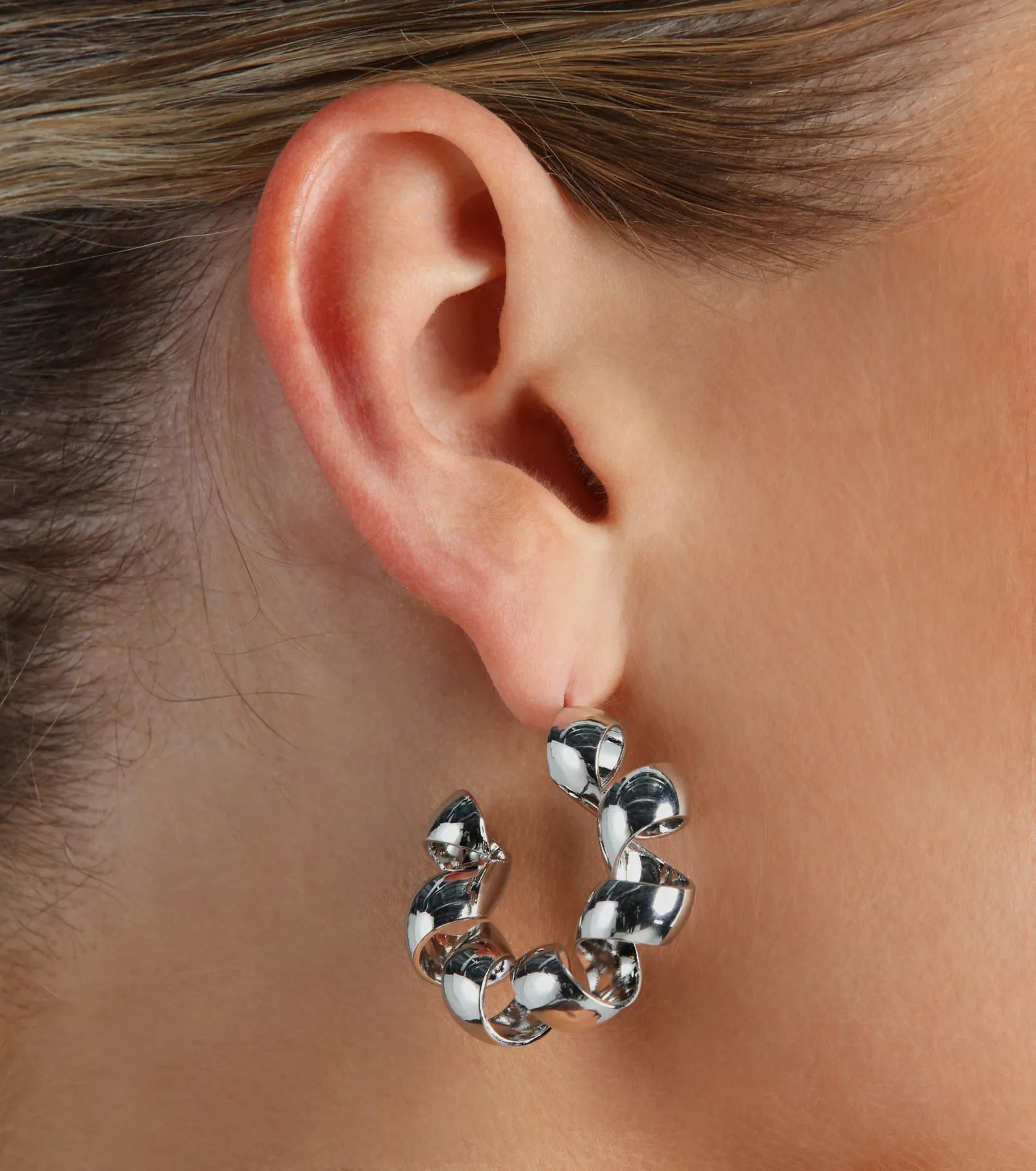 Twist Of Desire Hoop Earrings - Image 2