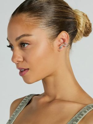 Enchanting Serpentine Snake Rhinestone Earrings