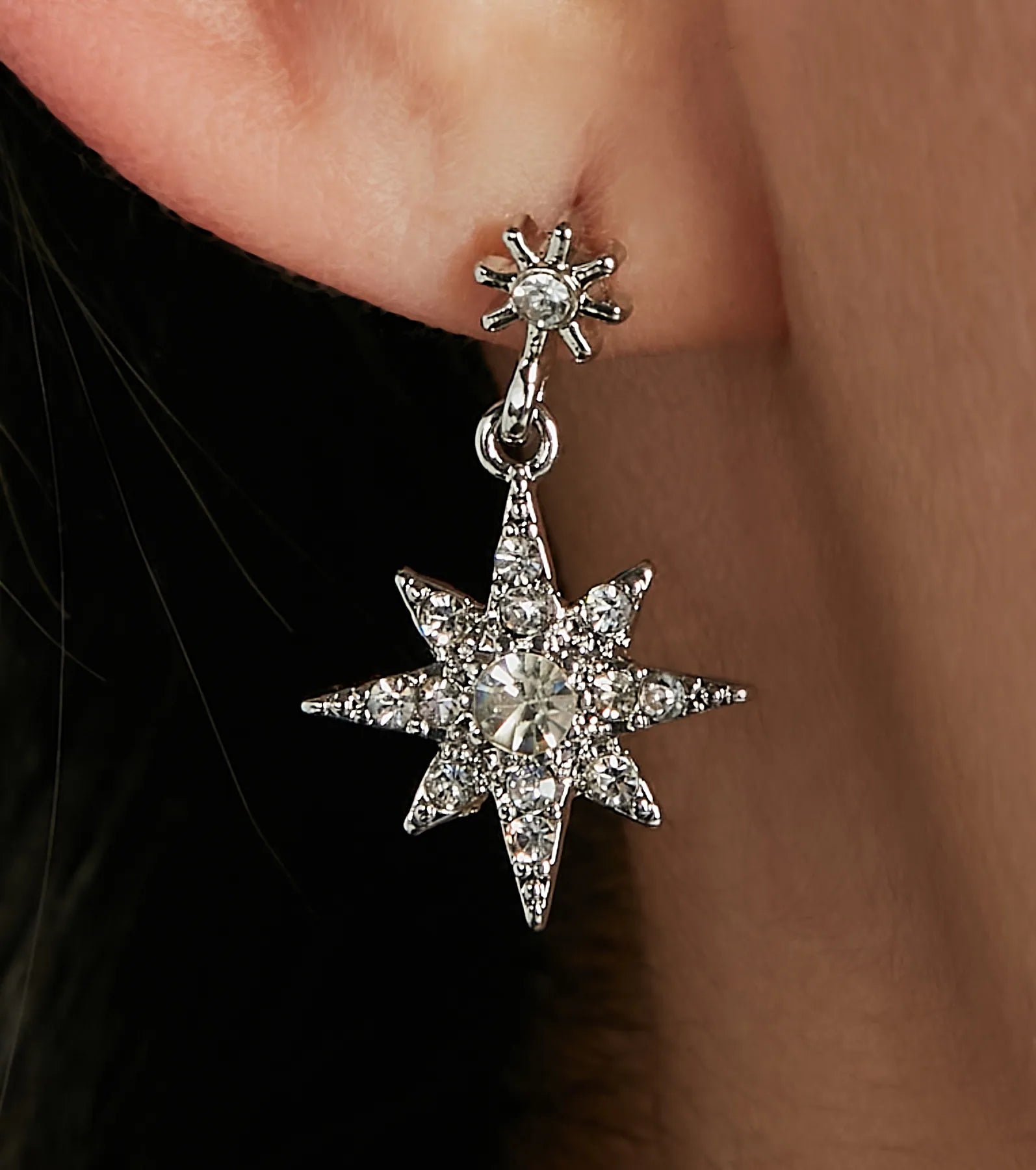 Celestial Sweetheart Moon And Star Earrings - Image 3