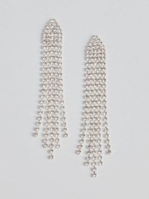 Elegant Addition Rhinestone Chandelier Earrings