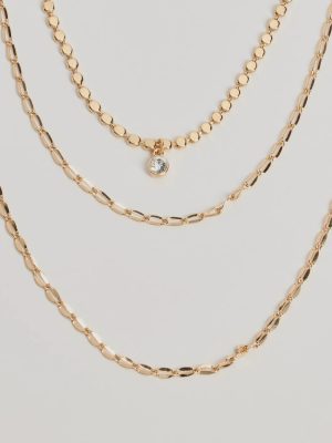 Layered Radiance Rhinestone Necklace
