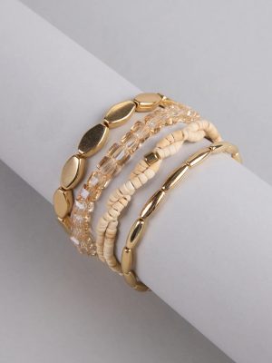 Boho Era Multi-Beaded Bracelet Set