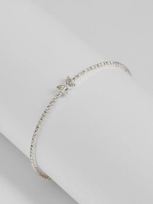 Aflutter Rhinestone Butterfly Bracelet