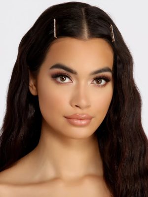 Dainty 2 Pack Rhinestone Bobby Pin Set