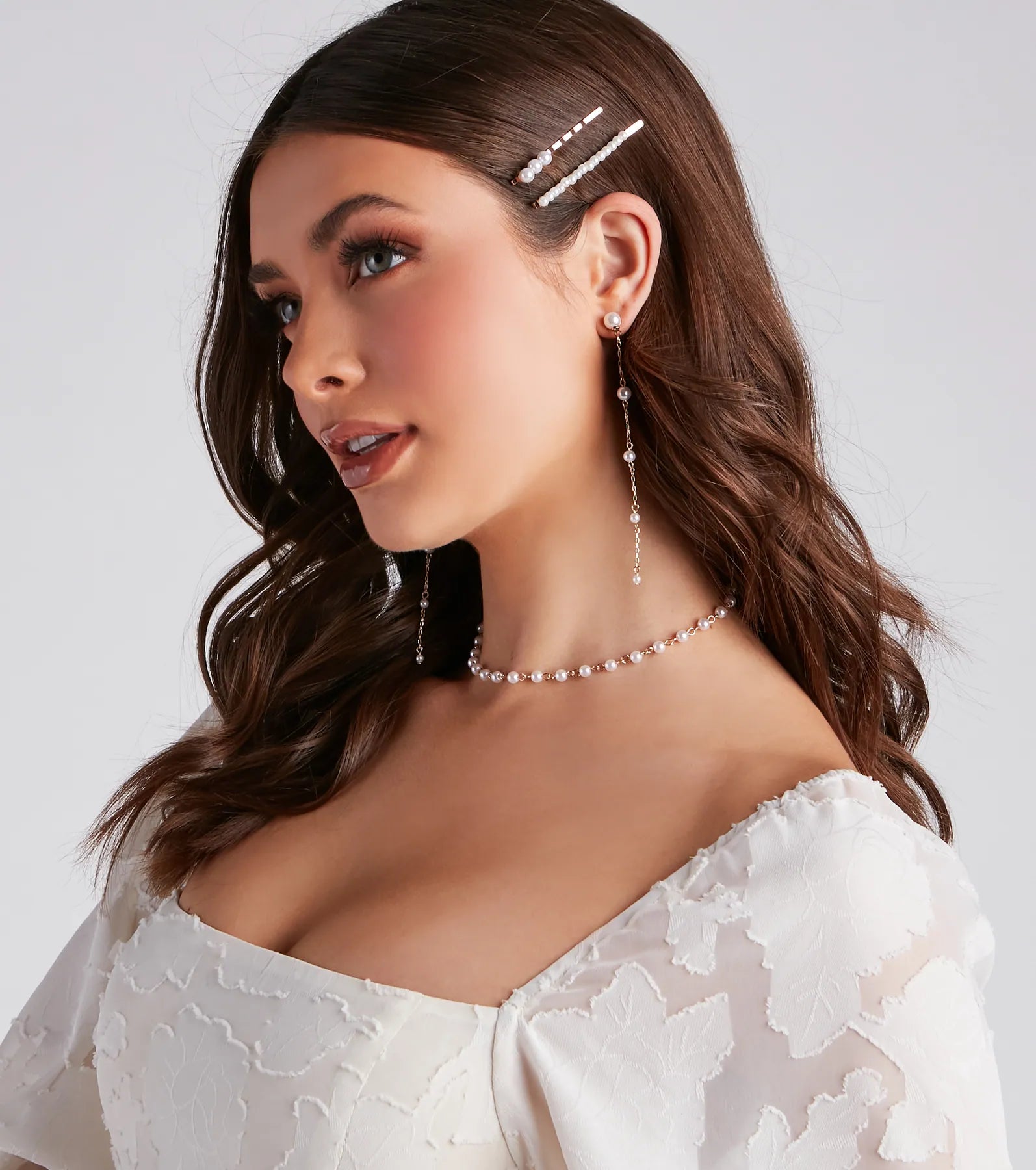 Stylish Perfection Pearl Hair Pin Set - Image 2