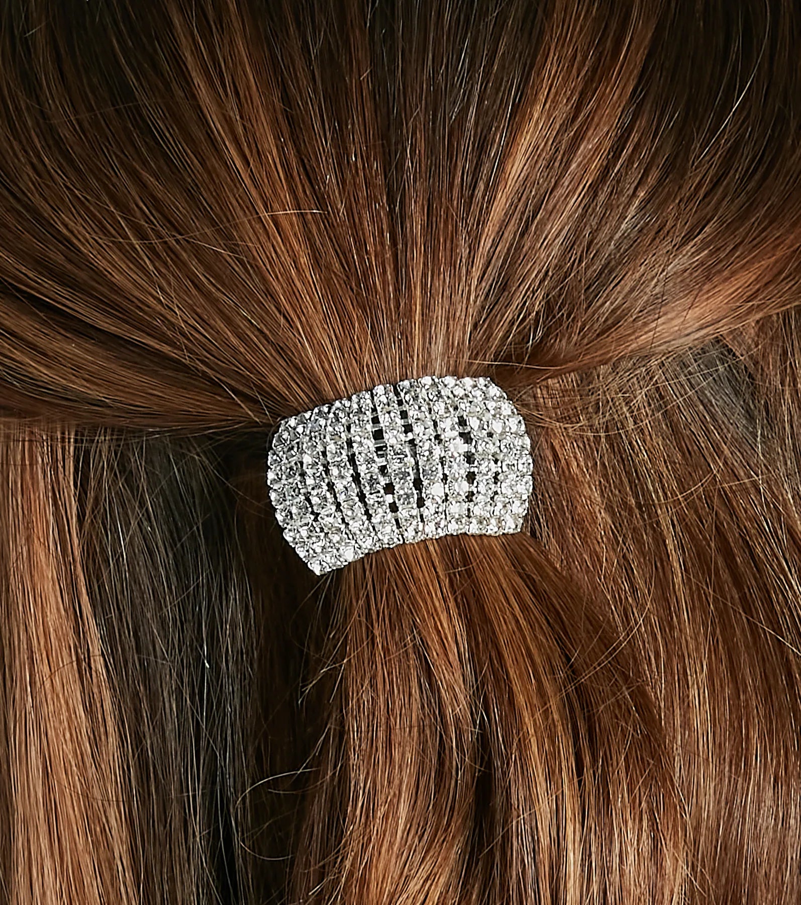 Glam Things Up Rhinestone Elastic Hair Tie - Image 2