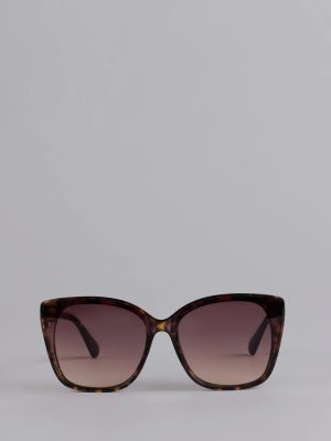 Booked And Unbothered Leopard Oversized Sunglasses