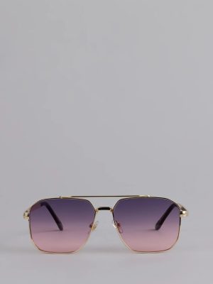 Sunset Drip Retro Aviator Sunglasses