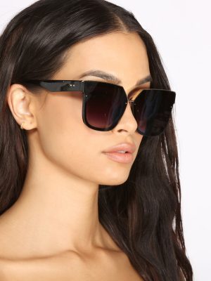 Bringing The Shade Over-sized Cat Eye Sunglasses
