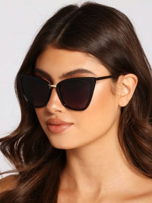 Trendy Diva Oversized Cat Eye Sunglasses