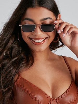 Almost Famous Sleek Square Sunglasses