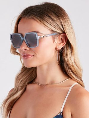 Step Up Your Style Oversized Square Sunglasses
