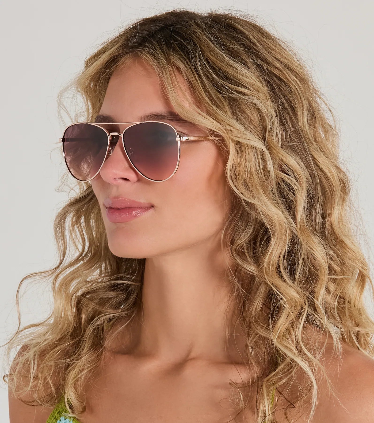 Got The Look Sleek Aviator Sunglasses - Image 2