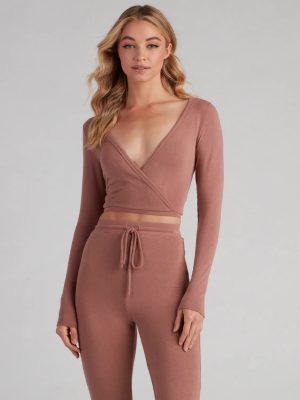 Soft And Cozy Cropped Pajama Top