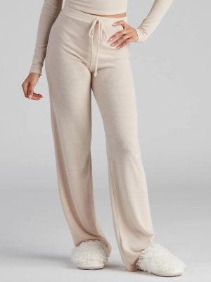 Cozy Ticket Brushed Knit Pajama Pants