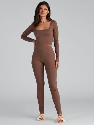 Lazy Day Vibes Pajama Leggings