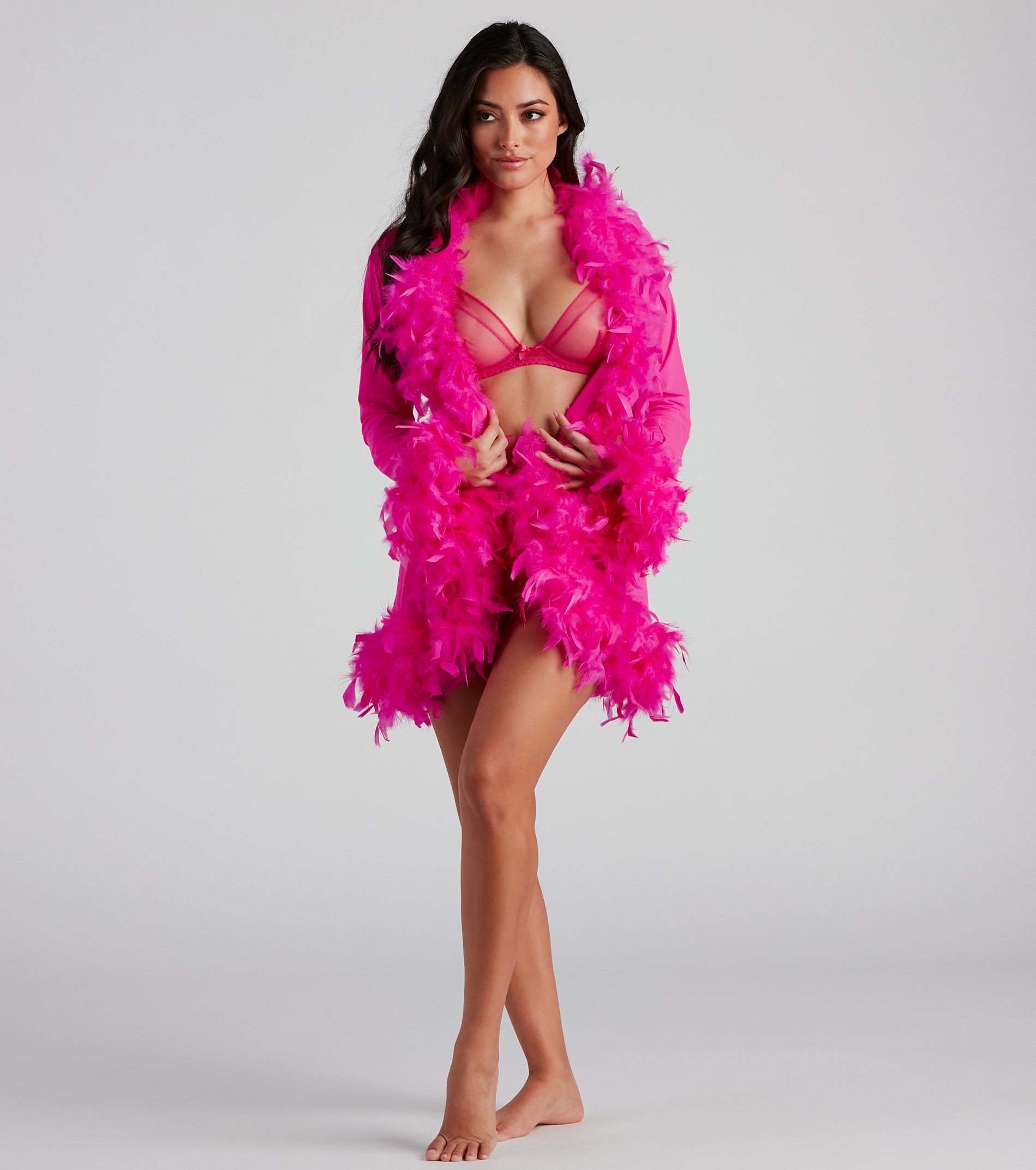 So Seductive Short Mesh Robe - Image 17