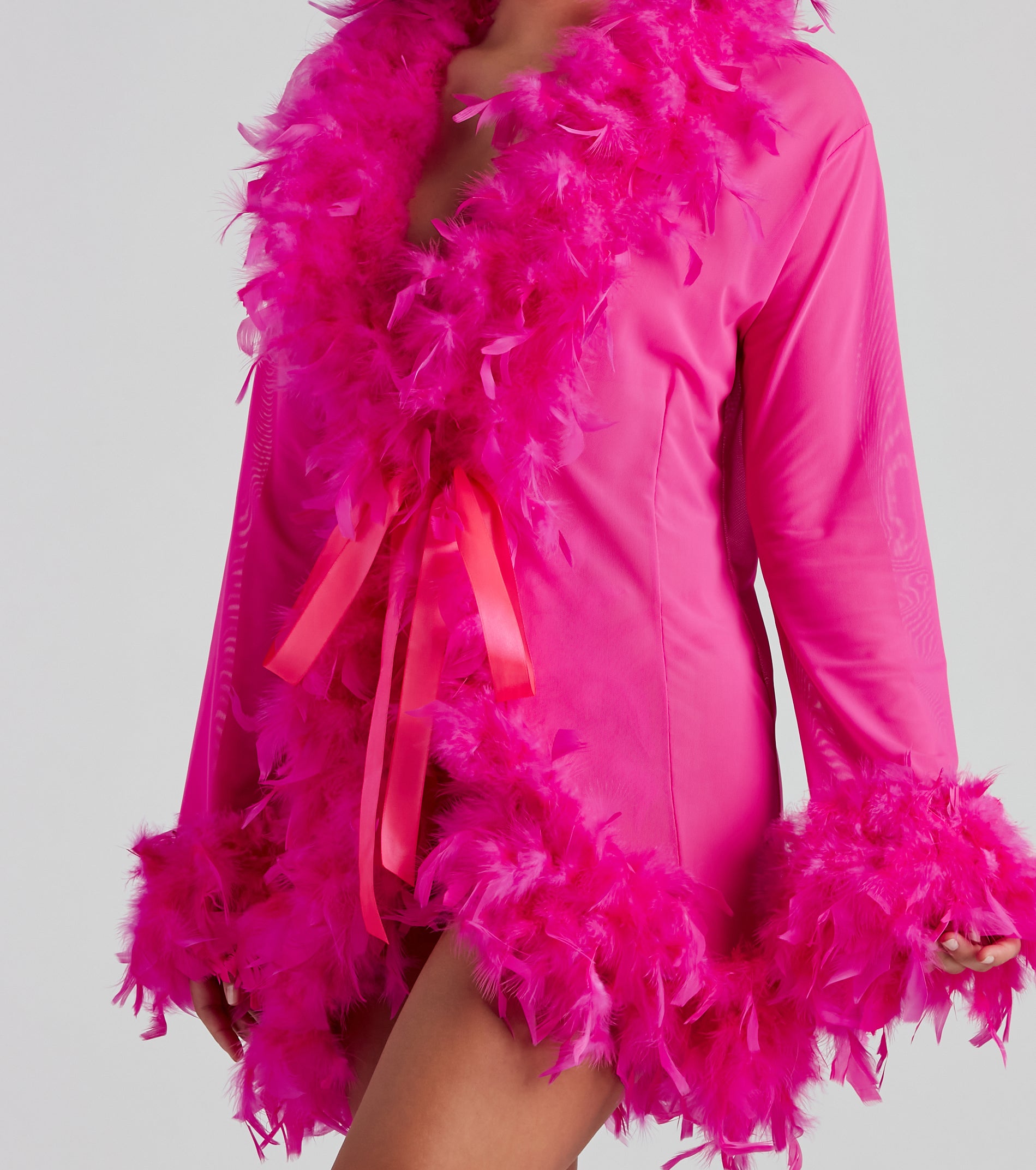 So Seductive Short Mesh Robe - Image 18