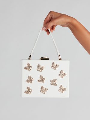Wandering Butterfly Box Tote Bag