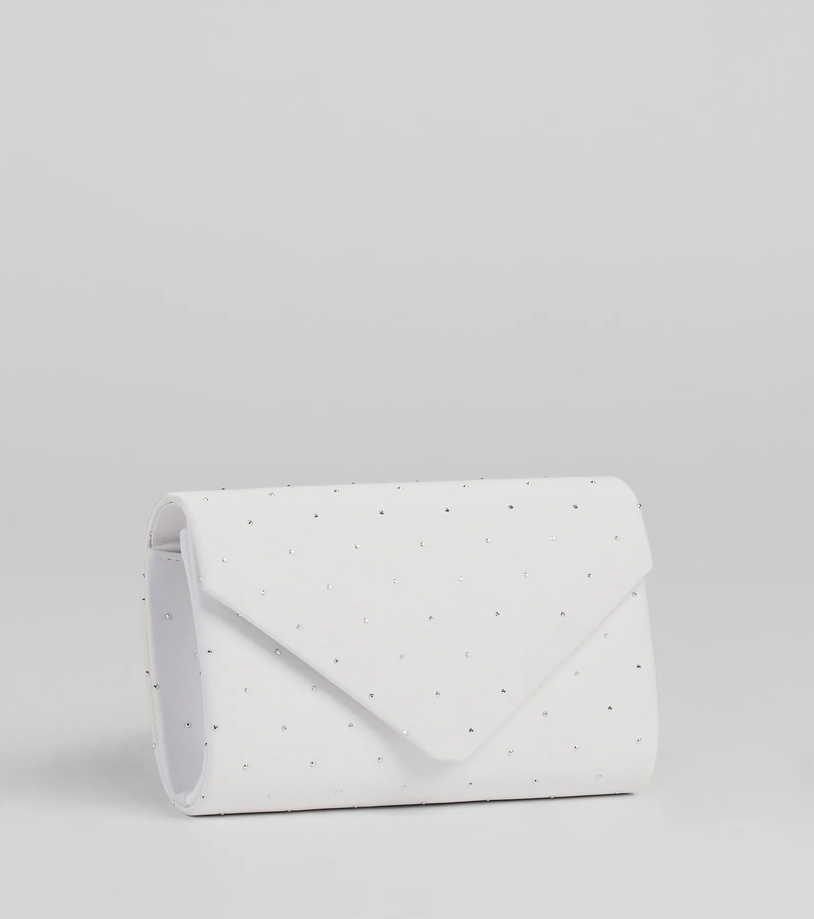 Dazzling Moments Rhinestone Satin Clutch Bag - Image 4