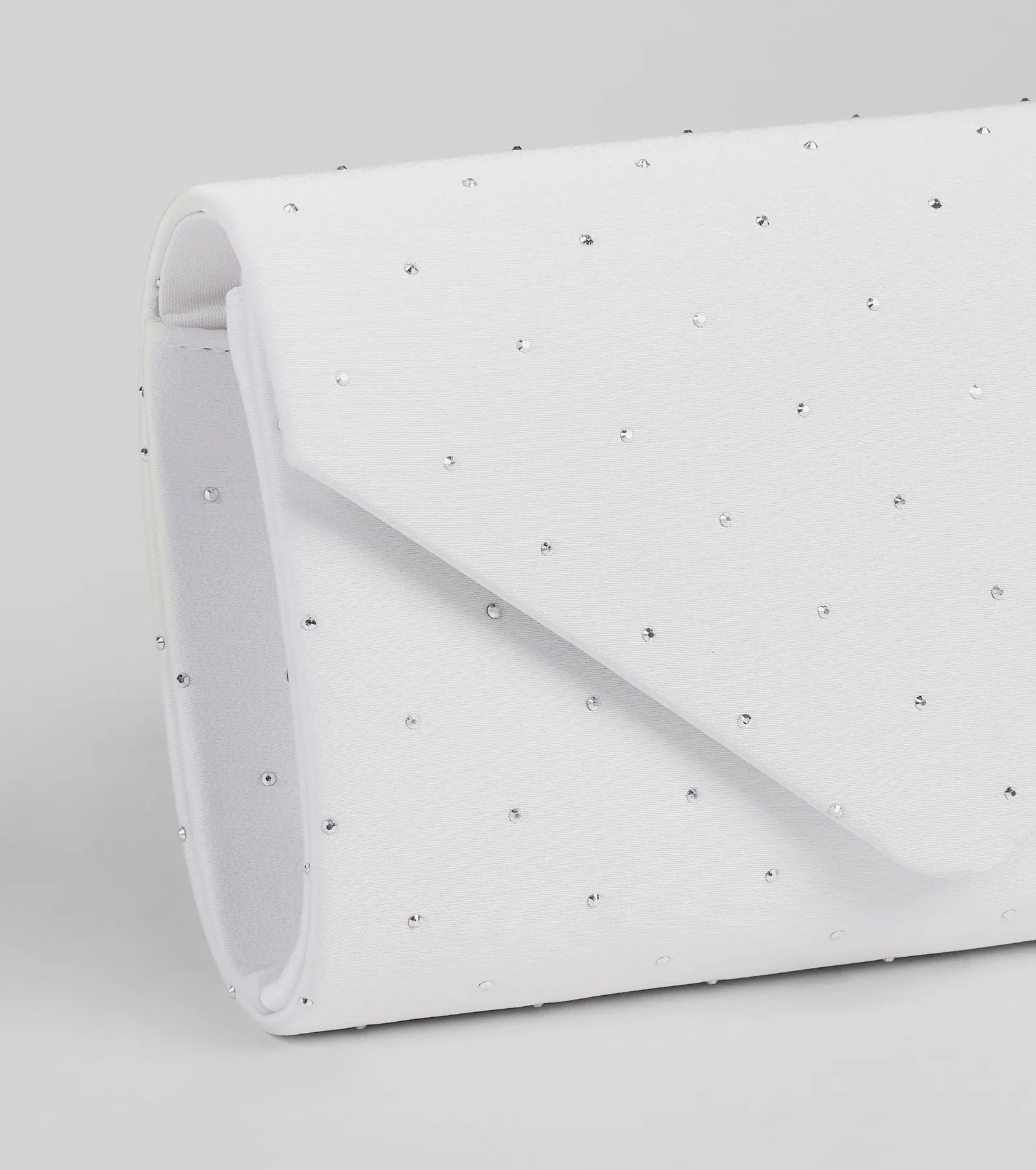 Dazzling Moments Rhinestone Satin Clutch Bag - Image 5