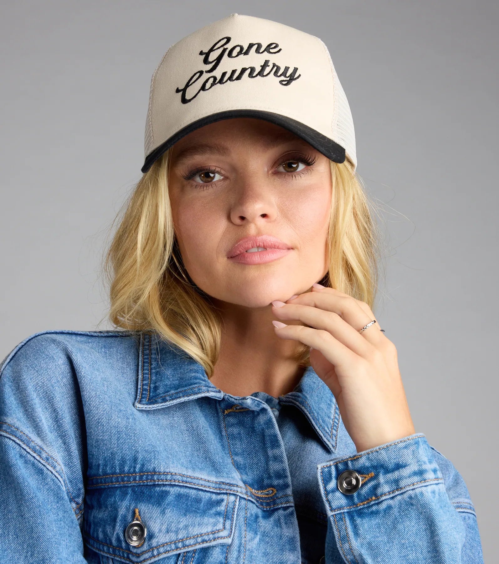 Gone Country Snap Back Trucker Hat - Image 4
