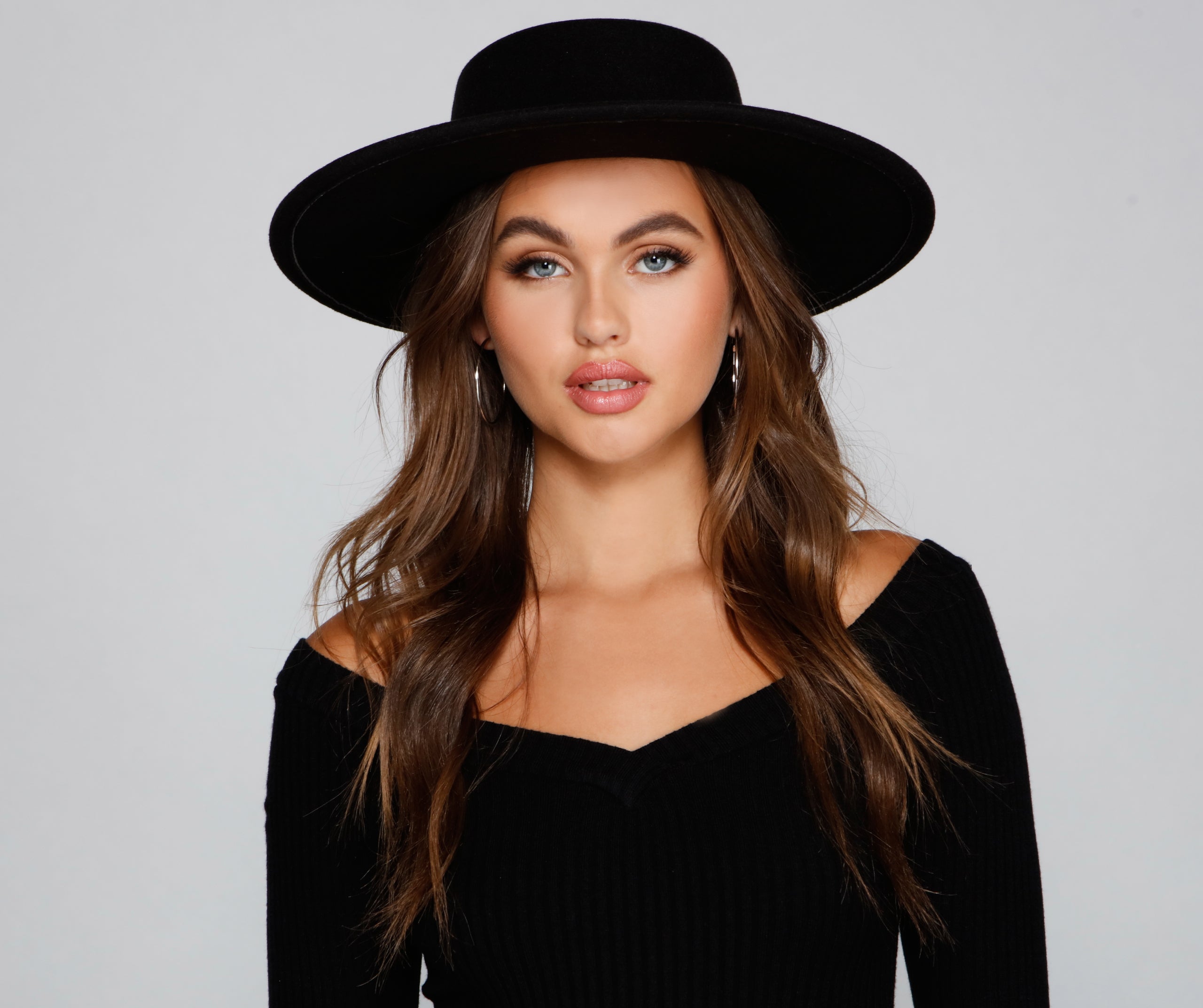 Glam Adventures Rhinestone Boater Hat - Image 2