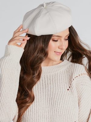 Oh-So-Chic Faux Leather Beret