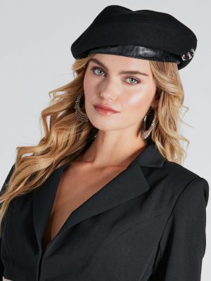 Parisian Flair Rhinestone Detail Beret