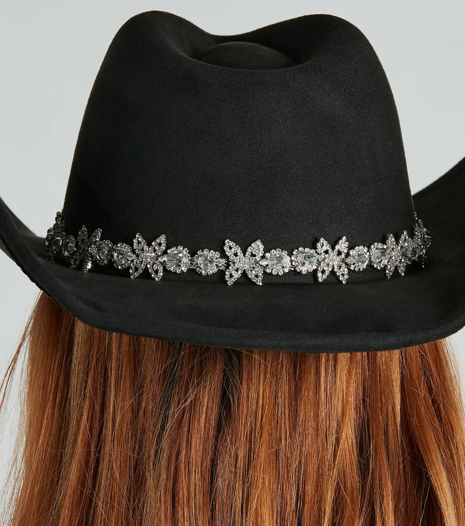 Cute In Nashville Rhinestone Flower Cowboy Hat - Image 3
