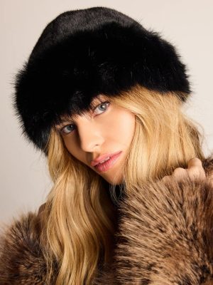 Cozy Glam Faux Fur Round Bucket Hat