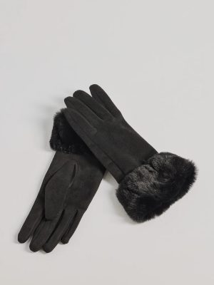 Soft Touch Faux Suede Gloves