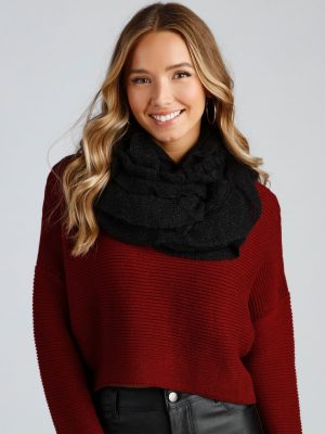 Cutie In Ruffles Infinity Scarf