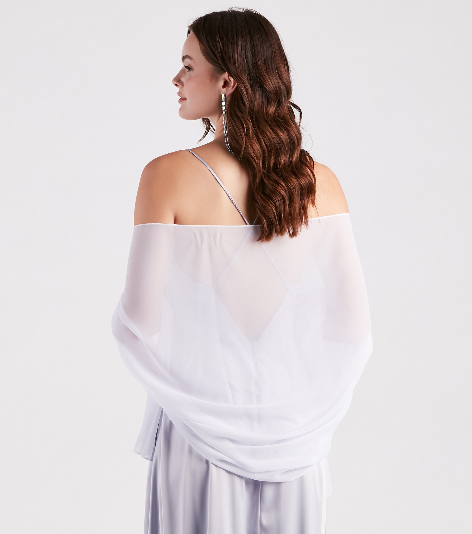 Layer On Classy Mesh Shawl Wrap - Image 2