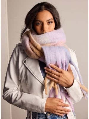 Pastel Chic Colorblock Scarf