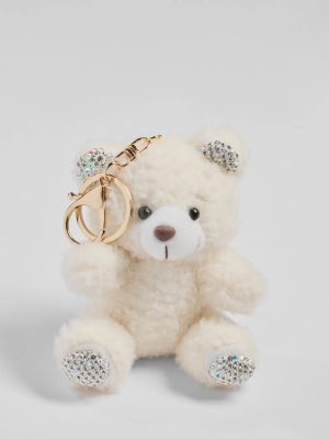 Rhinestone Plush Teddy Bear Bag Charm