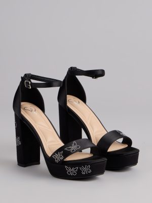Butterfly Kisses Platform Block Heels