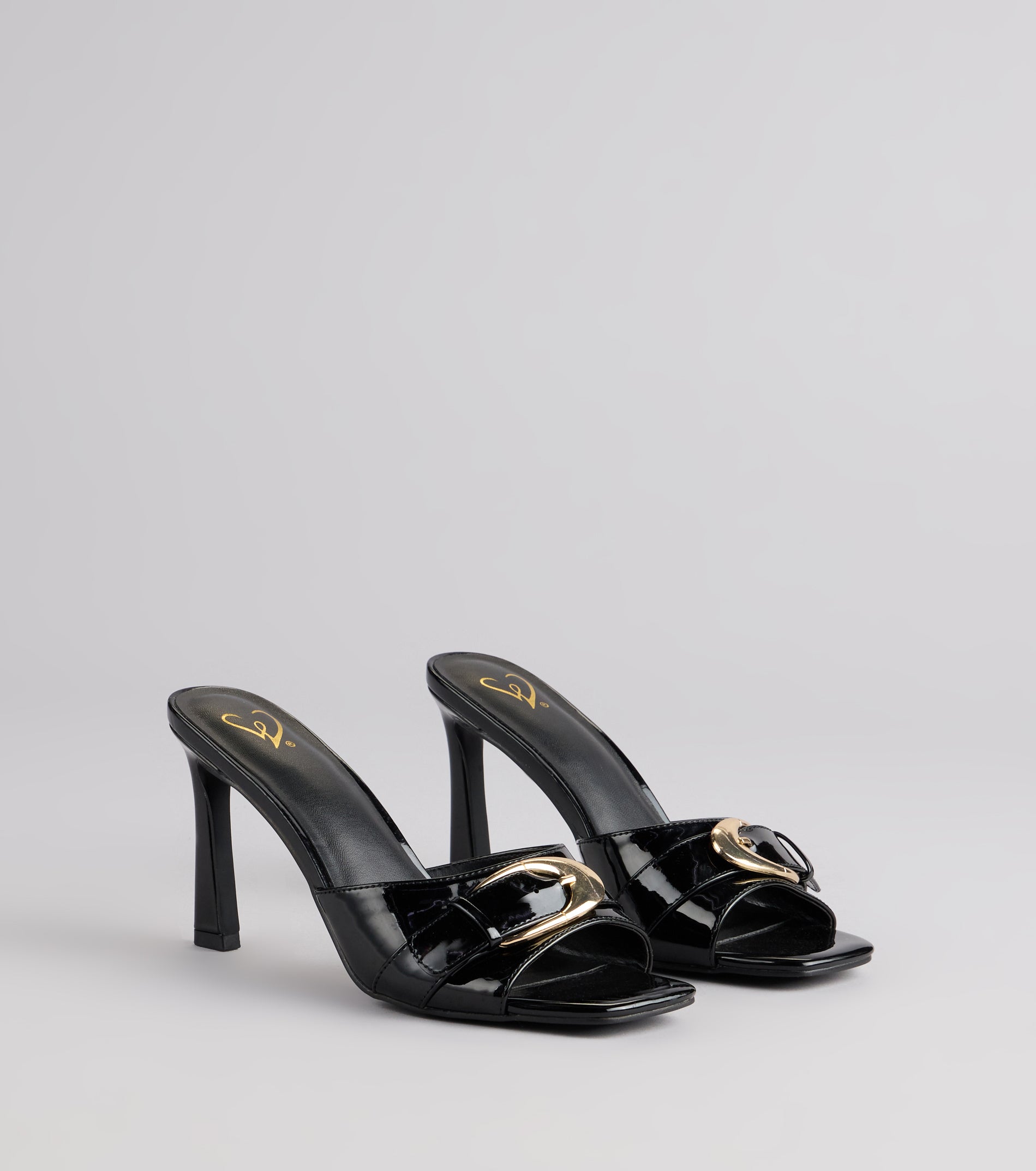 City Lights Buckle Heel Mules