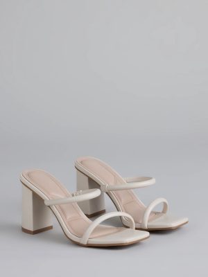 Walk This Way Strappy Block Heels