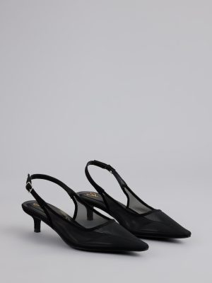 Double Take Mesh Sling-Back Pumps