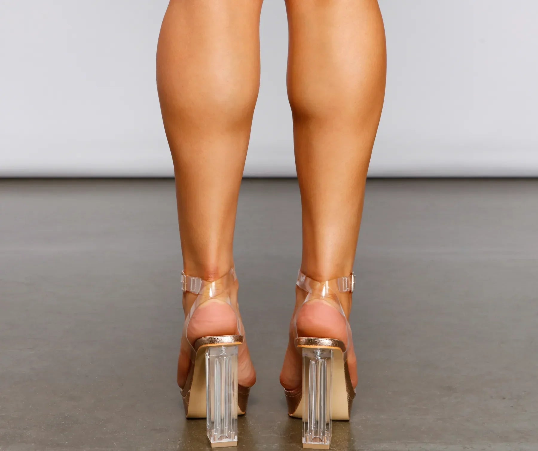 The Glam Life Lucite Platform Heels - Image 5