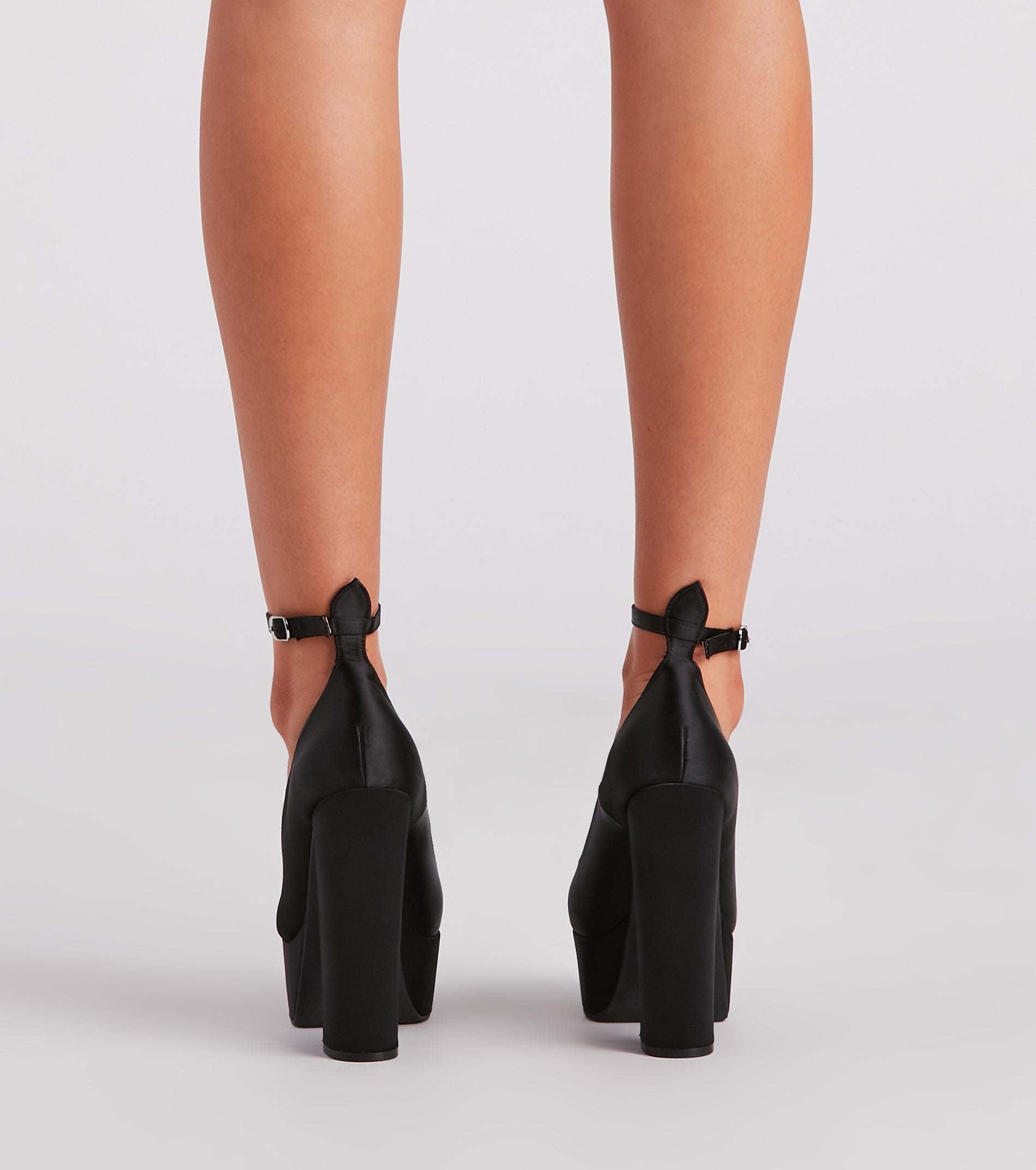 Strides Of Sass Satin Platform Pumps - Image 4