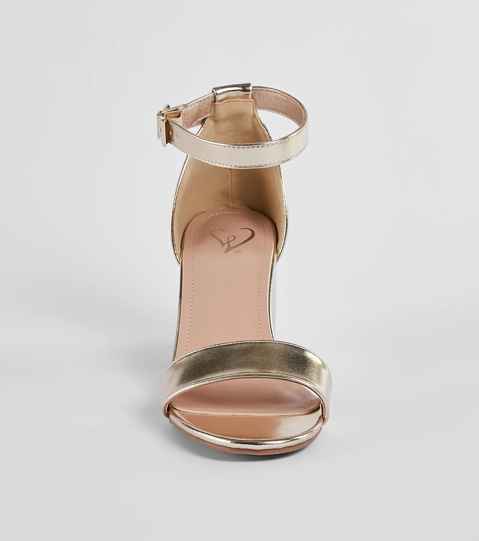 Shine Factor Metallic Low-Block Heels - Image 3