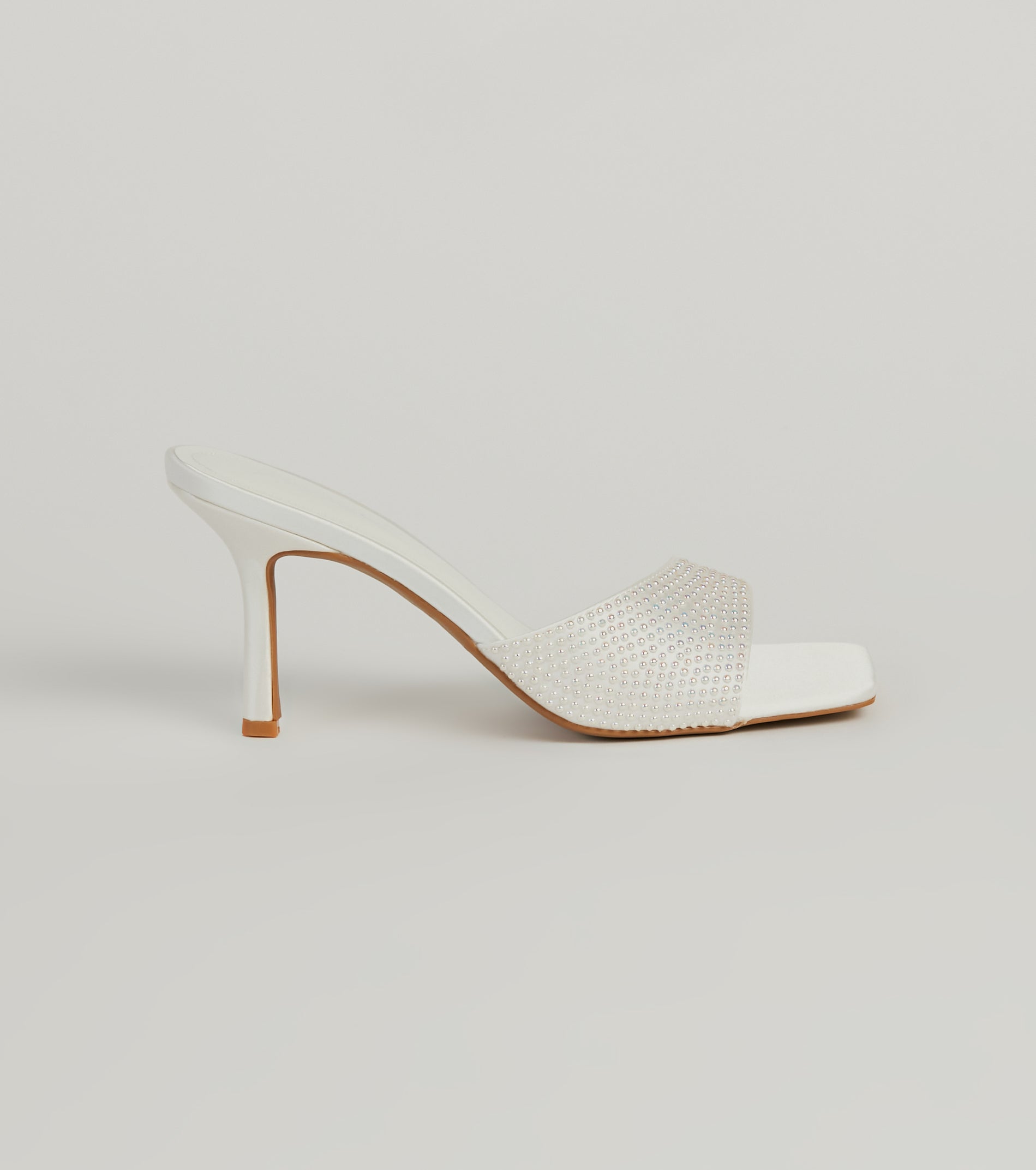 Chic First Impression Studded Stiletto Mules - Image 2