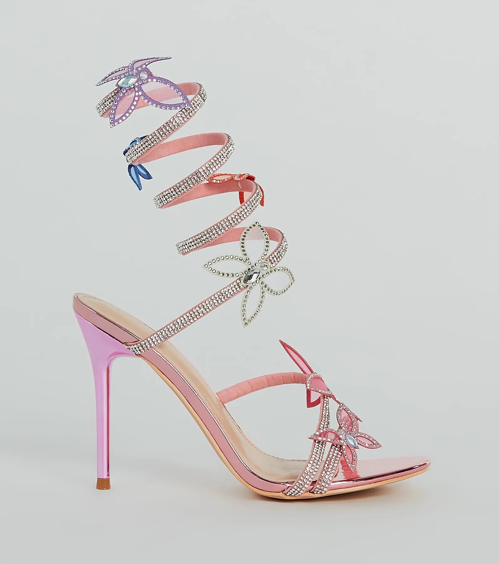 Spread Your Wings Butterfly Spiral Stiletto Heels - Image 2
