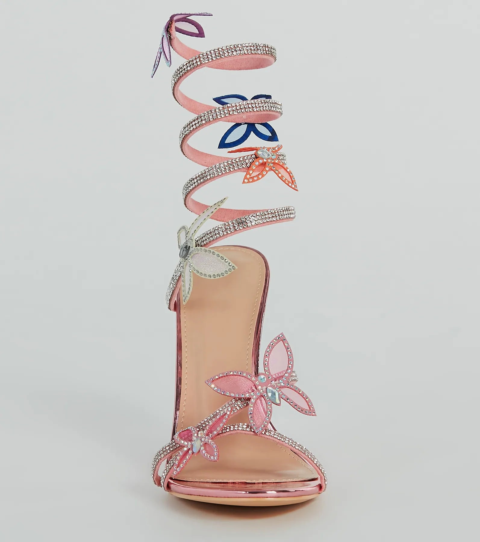 Spread Your Wings Butterfly Spiral Stiletto Heels - Image 3